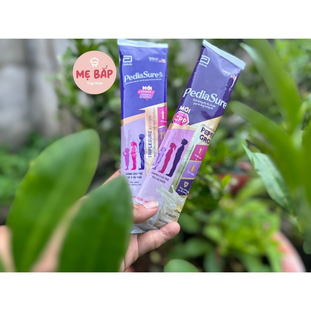 Sữa gói Pediasure hương Vani, Vani ít ngọt 48,6g