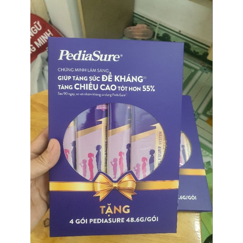 Sữa gói Pediasure hương Vani, Vani ít ngọt 48,6g