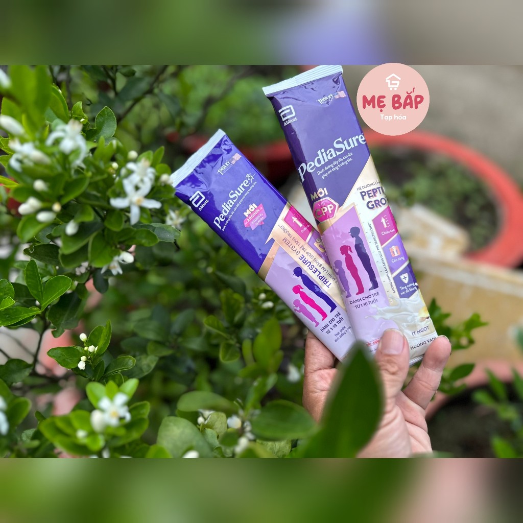 Sữa gói Pediasure hương Vani, Vani ít ngọt 48,6g