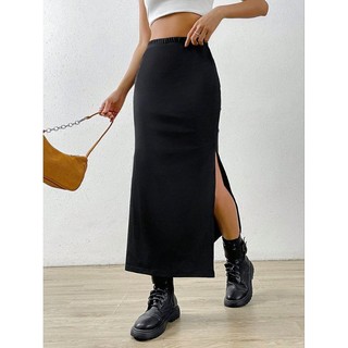 CHÂN VÁY MIDI XẺ TÀ. (  Size lớn bigsize 55kg-95kg).