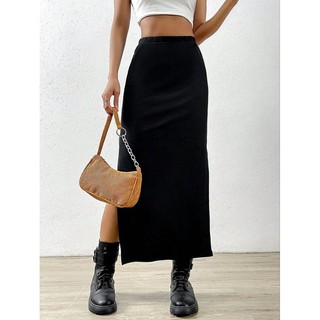 CHÂN VÁY MIDI XẺ TÀ. (  Size lớn bigsize 55kg-95kg).