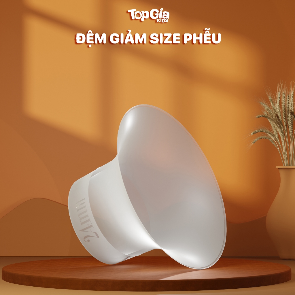 Đệm giảm size cho phễu, cup không dây trong suốt TopGiaKids size 24mm