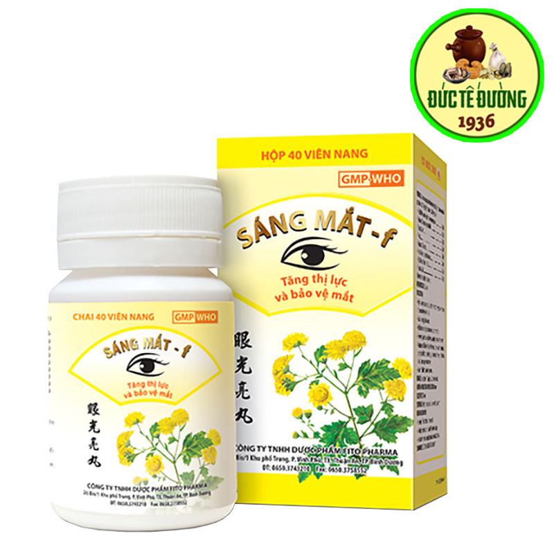 Viên Sáng Mắt - Tăng thị lực, bảo vệ mắt - Sáng mắt f - Hộp 40 viên nang