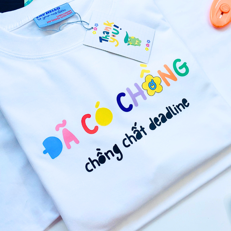 Áo thun ĐÃ CÓ CHỒNG vải cotton oversize tay lỡ form rộng