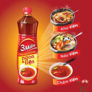 Nước Mắm Chấm Cá Cơm 3 Miền - Chai 800ml