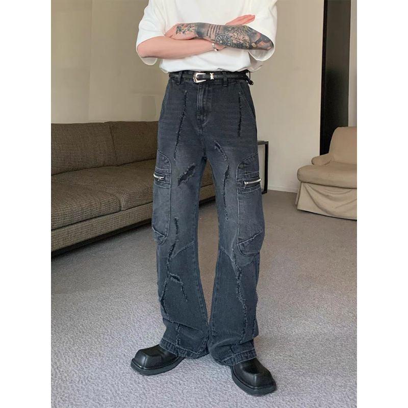 QUẦN BAGGY JEANS TÚI HỘP CÓ 2 MÀU XANH/ ĐEN 1222