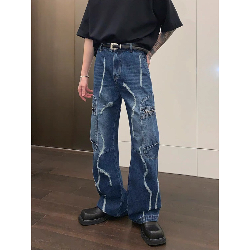 QUẦN BAGGY JEANS TÚI HỘP CÓ 2 MÀU XANH/ ĐEN 1222