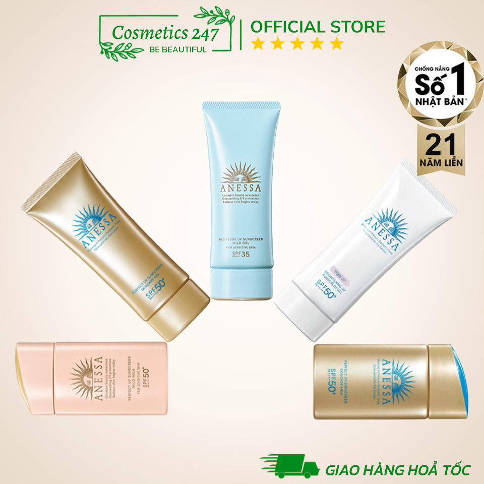 Kem chống nắng Anessa Perfect UV Sunscreen Skincare Milk SPF 50+ PA++