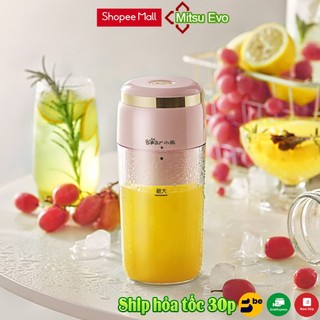 Máy Xay Sinh Tố Cầm Tay Bear LLJ-E03F1 Trục Dao 6 Lưỡi Dung Tích 300ML (Tặng Bộ Cáp Sạc)