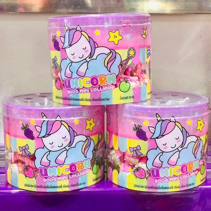 🦄🦄🦄 Hủ Kẹo Unicorn Soda Mini Lollipop 40cây 🦄🦄🦄