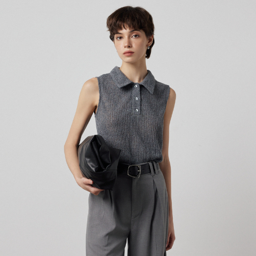 Jayla Polo Shirt - Áo Polo Sát Nách Vải Knit