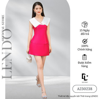 Áo Peplum Phối Cổ Trắng LENDO A230238