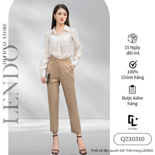 Quần Công Sở Baggy Ba Cúc Cài Ngang LENDO Q230310