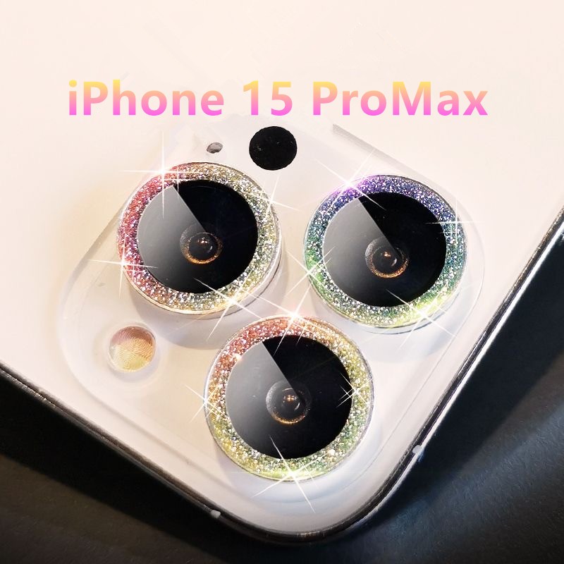 Kính cường lực bảo vệ Camera hàng mới màu tím đậm dùng được cho iPhone 15 14 13 12 Pro max