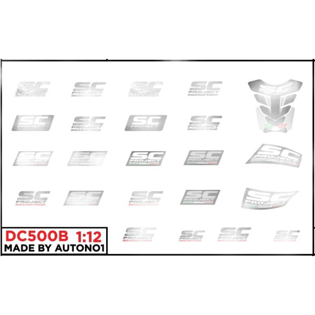 Decal nước SC Pờ rồ jét 1:12 DC500