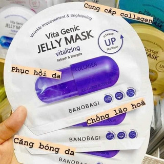 [Mẫu Mới] [Tím ] Mặt Nạ Banobagi Vita Genic Jelly Mask 30g ( miếng )