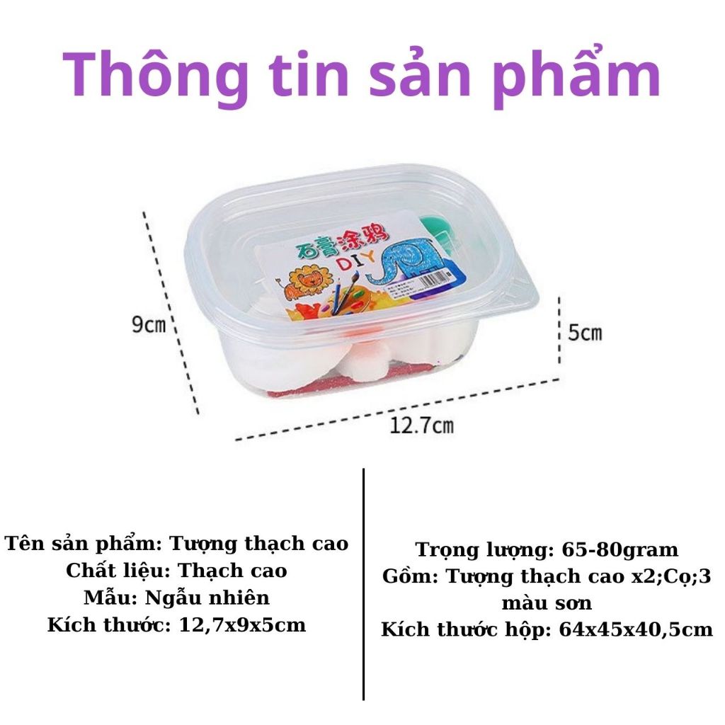 Tô tượng mini  đồ chơi tô tượng cho bé đa dạng mẫu mã