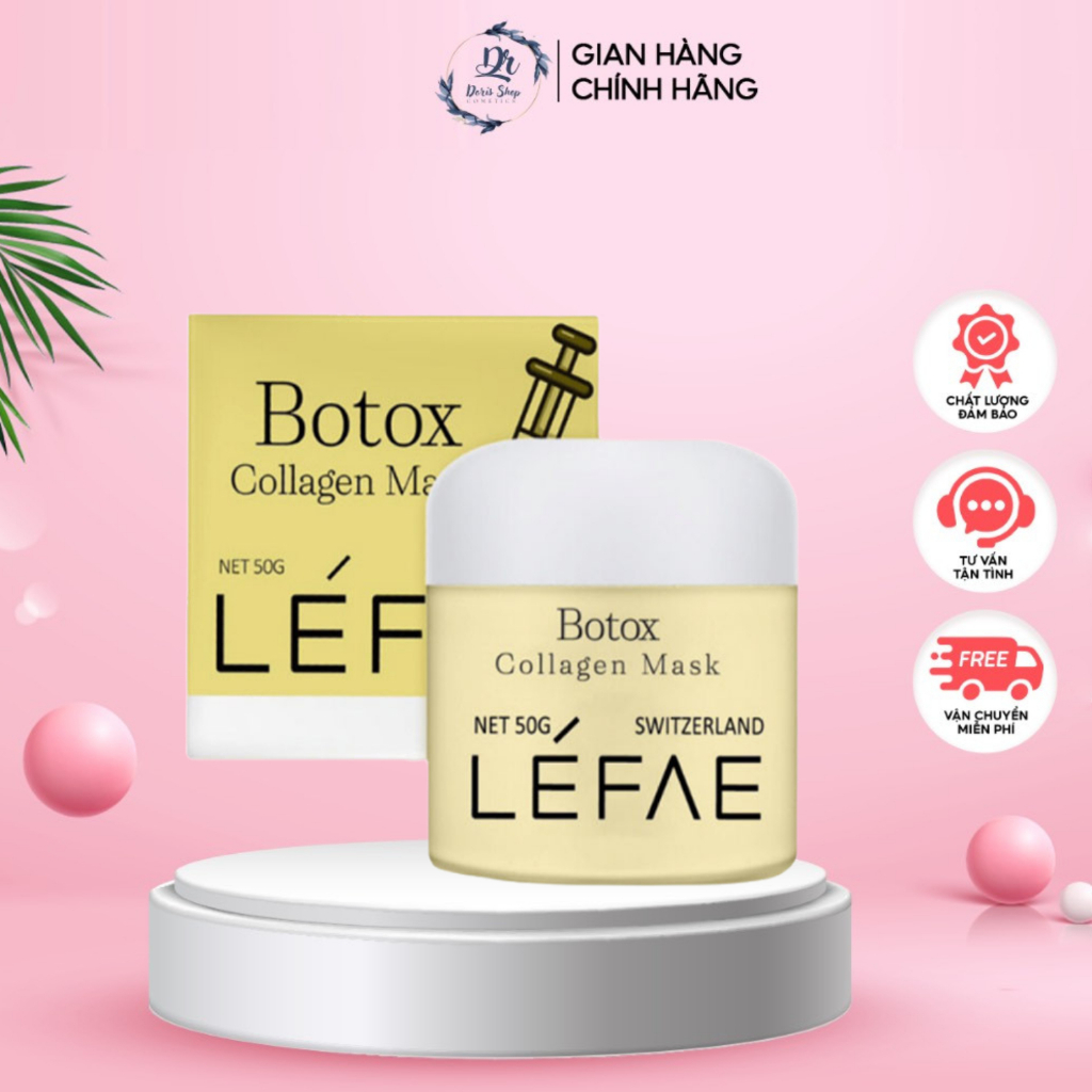 Mặt nạ Botox tươi - Collagen Mask Thụy Sĩ LÉFAE - DORIS