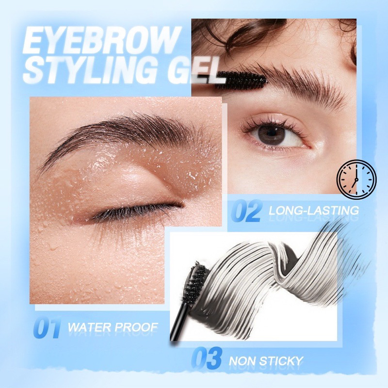 Gel Tạo Kiểu Lông Mày SACE LADY Lâu Trôi Tự Nhiên Kèm Cọ 5g - SL361