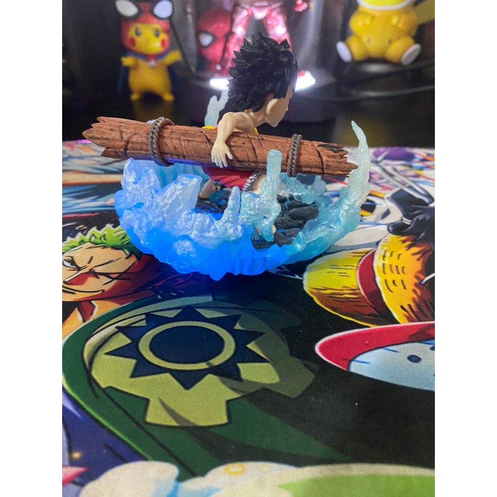 Luffy Cầm Gỗ marineford  chibi có led nháy  - animegear.store