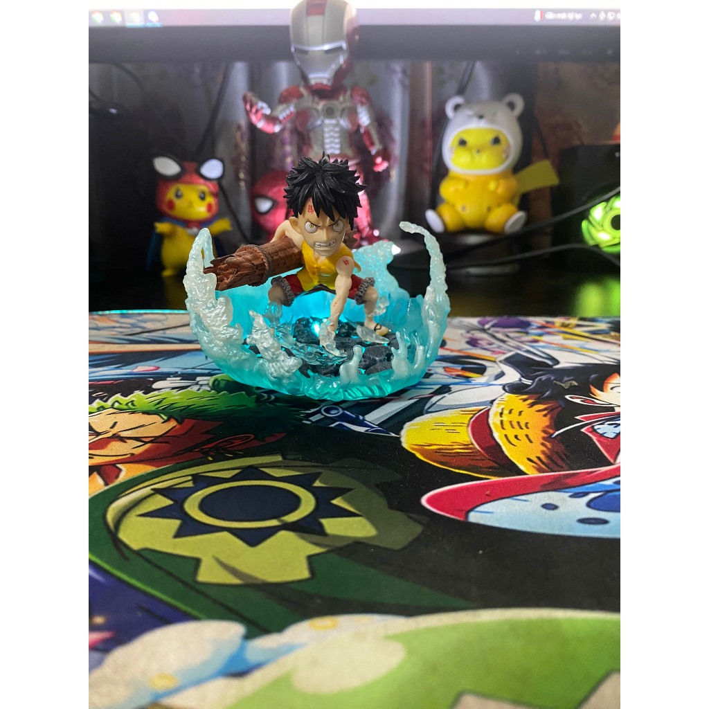 Luffy Cầm Gỗ marineford  chibi có led nháy  - animegear.store