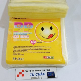 Bao xốp đựng đĩa 2 mặt CD, DVD  (Bịt 100 Cái - Túi đựng CD - DVD) (Nhiều màu tùy lô hàng)