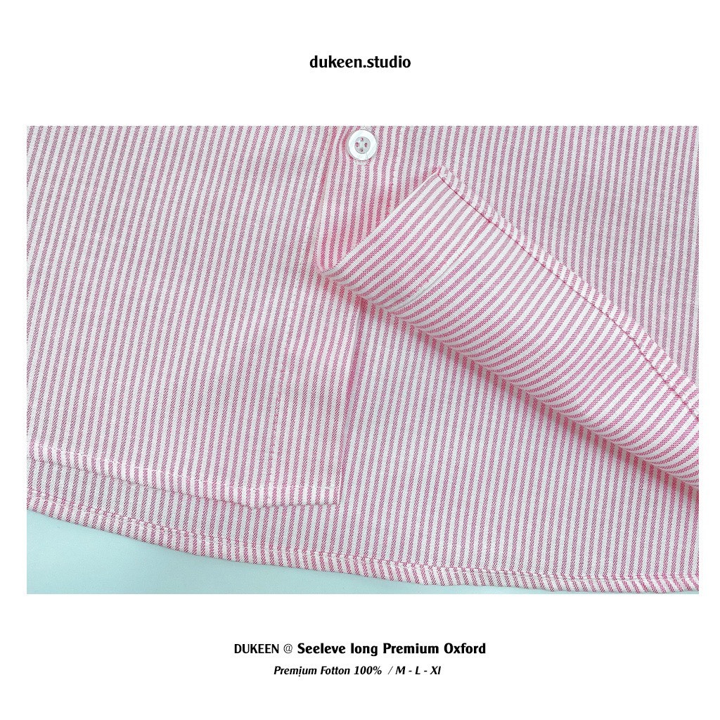Áo Sơ Mi Nam Nữ Unisex Form Rộng Tay Ngắn Hàn Quốc Premium Oxford Stripe SM033