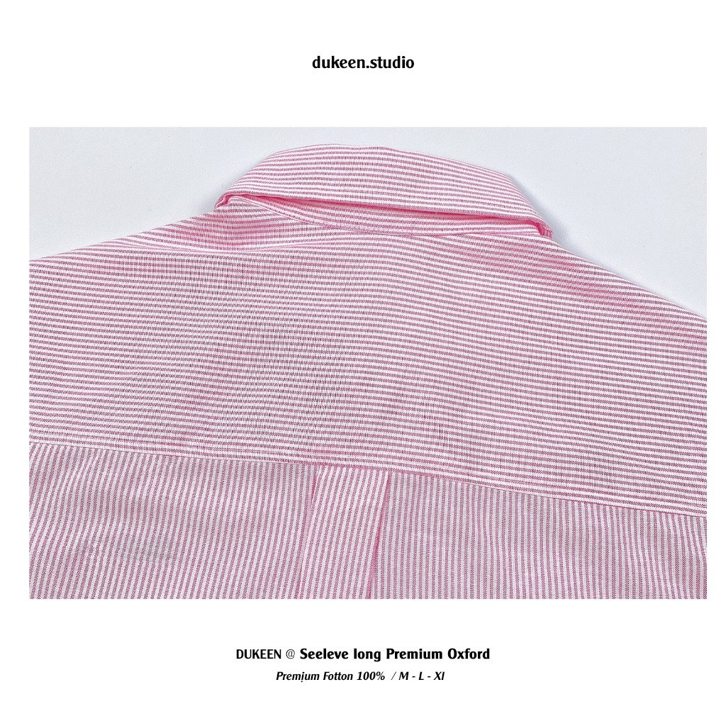 Áo Sơ Mi Nam Nữ Unisex Form Rộng Tay Ngắn Hàn Quốc Premium Oxford Stripe SM033