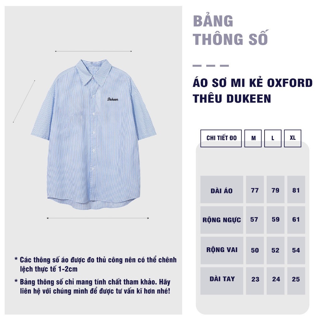 Áo Sơ Mi Nam Nữ Unisex Form Rộng Tay Ngắn Hàn Quốc Premium Oxford Stripe SM033