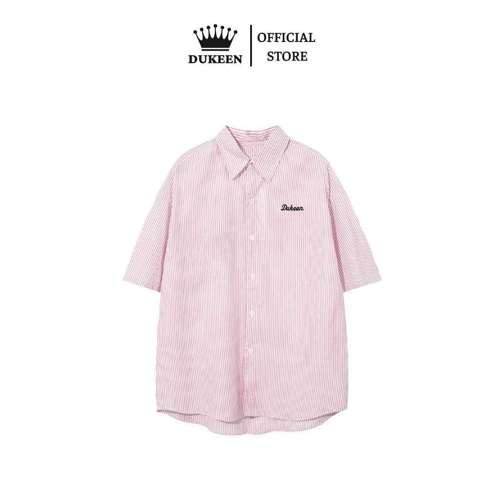 Áo Sơ Mi Nam Nữ Unisex Form Rộng Tay Ngắn Hàn Quốc Premium Oxford Stripe SM033