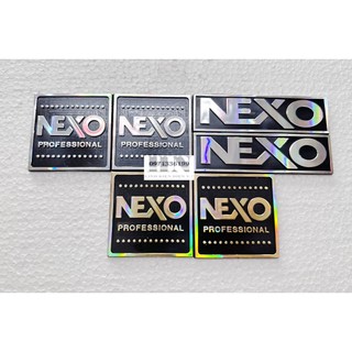 Cặp 02 tem loa nexo nhựa cứng 5cm - 9cm