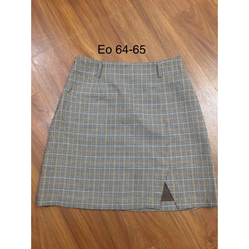 XẢ SIỂU RẺ 2hand chân váy kẻ vintage form chữ A