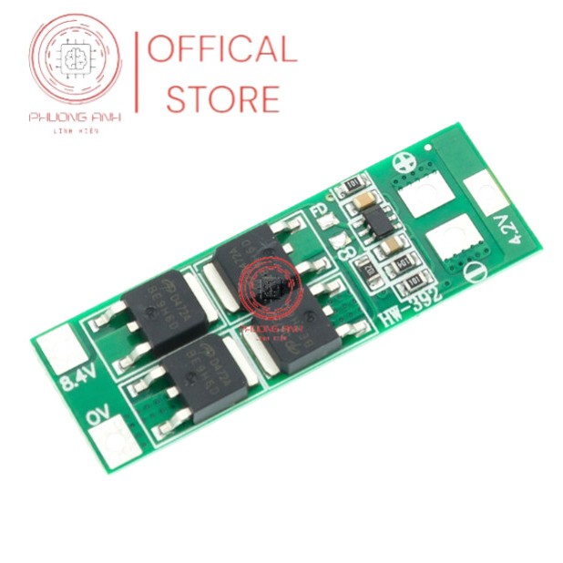 Mạch bảo vệ sạc pin 18650/Li-ion Lithium 2S 20A 7.4V 8.4V kích thước 4.5x1.5cm/4.8*2cm