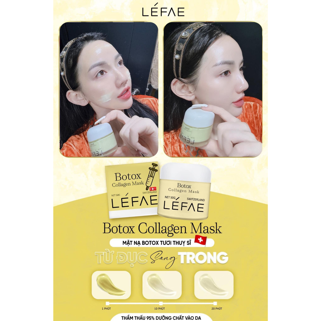 Mặt Nạ Botox Tươi Thụy Sĩ Boxtox Collagen Mask