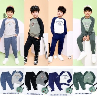 Bộ dài tay bé trai dokma 2-6y db1831