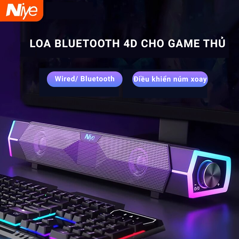 Loa bluetooth Niye V18 - Công suất 5W - Tích hợp Micro - LED RGB - BH12 Tháng
