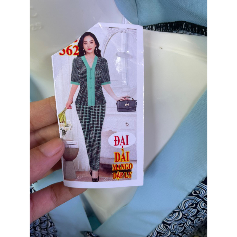 Sét Dập Ly Lụa Mango Phối Quần Dài Size Đại 57-68kg
