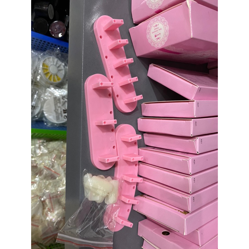 Bộ 3 Đế Gắn Móng Tập Vẽ Làm Nail | Dạng Dài Bộ 5 Móng Nailbox Dễ Dàng Sử Dụng màu sắc ngẫu nhiên a