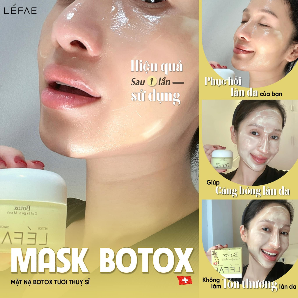 Mặt Nạ Botox Tươi Thụy Sĩ Boxtox Collagen Mask