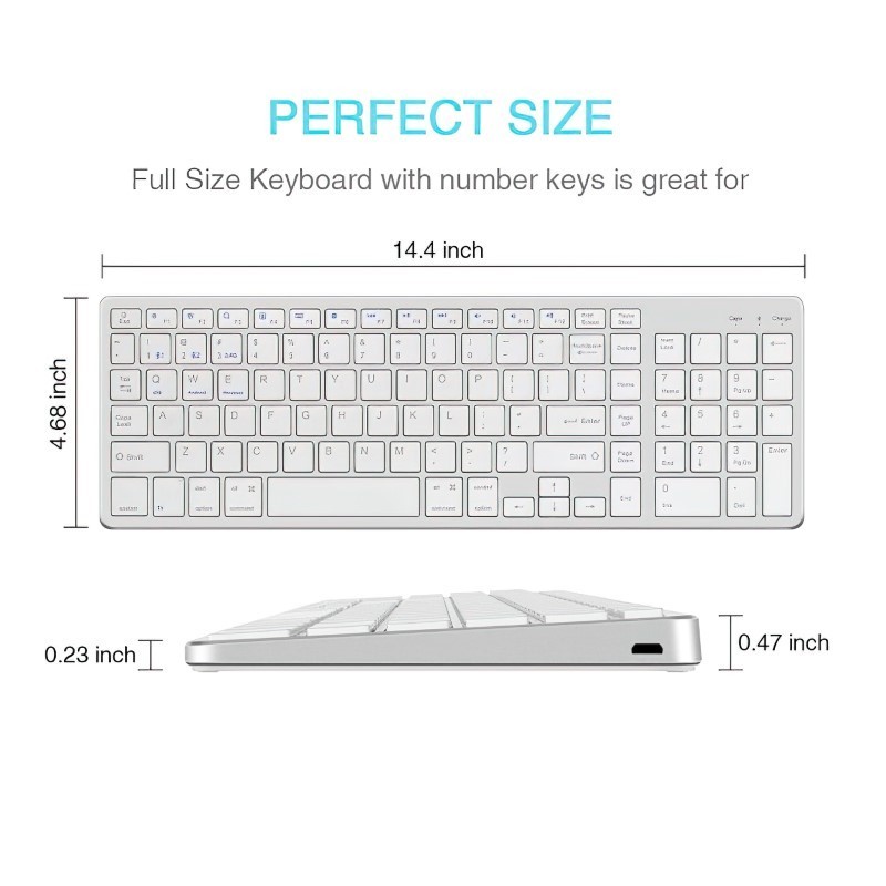 Bàn phím không dây K635 - pin sạc TypeC - đa kết nối bluetooth 5.0 + 3.0 + Usb wireless 2.4g