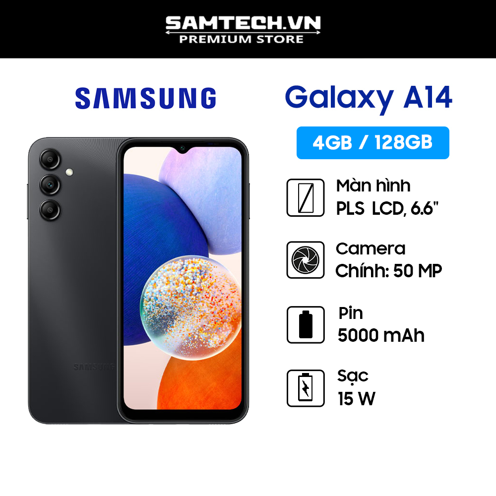 Điện thoại Samsung Galaxy A14 - Hàng chính hãng