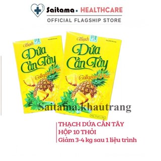 Thạch Dứa Cần Tây collagen Giảm Cân nhanh hiệu quả cấp tốc an toàn không phải thuốc