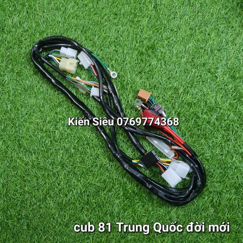 Dây điện sườn xe cub 81 đời mới, cub taya, cub học sinh, cub lifan, cub Dahlim