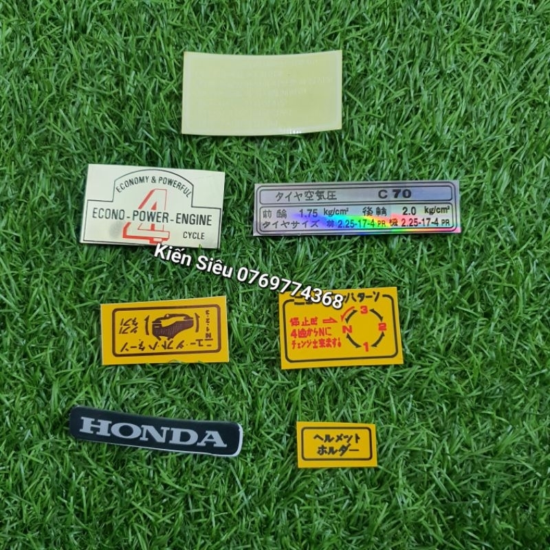 Tem thông số xe cub 50 70 hàng tốt