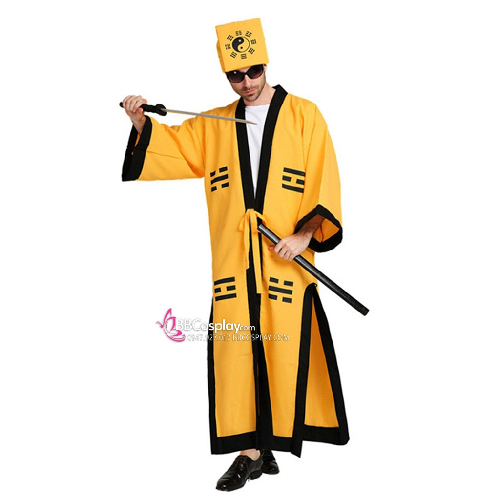 Đồ Thầy Cúng - Đồ Đạo Sĩ Kiểu Trung Màu Vàng - 15361