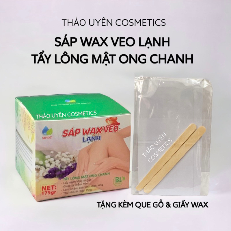 Tẩy Lông Mật Ong Chanh Sáp Wax Veo Lạnh 175g