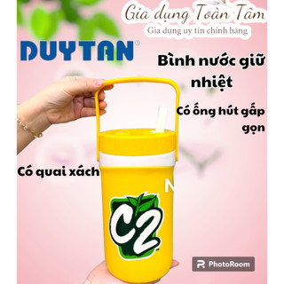 Bình nước giữ nhiệt 1 lít - 1.5 lít, có quai xách Duy Tân. Bình đá 1L có quai - Hàng khuyến mãi của Cafe phố