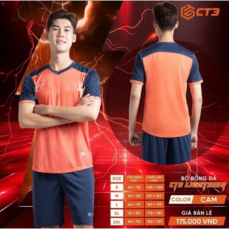 BỘ QUẦN ÁO BÓNG ĐÁ CT3 LIGHTNING