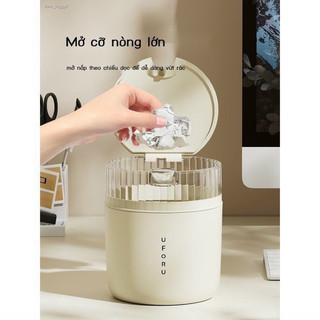  Thùng Rác Mini Để Bàn Nắp Bật Trong Suốt Hot Trend 2023   Tặng Kèm Túi Đựng Rác   