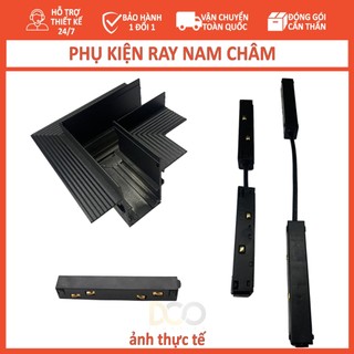 Phụ kiện đèn ray nam châm sử dụng cho hệ đèn ray nam châm: nối thẳng, nối dài, nói góc ray nam châm